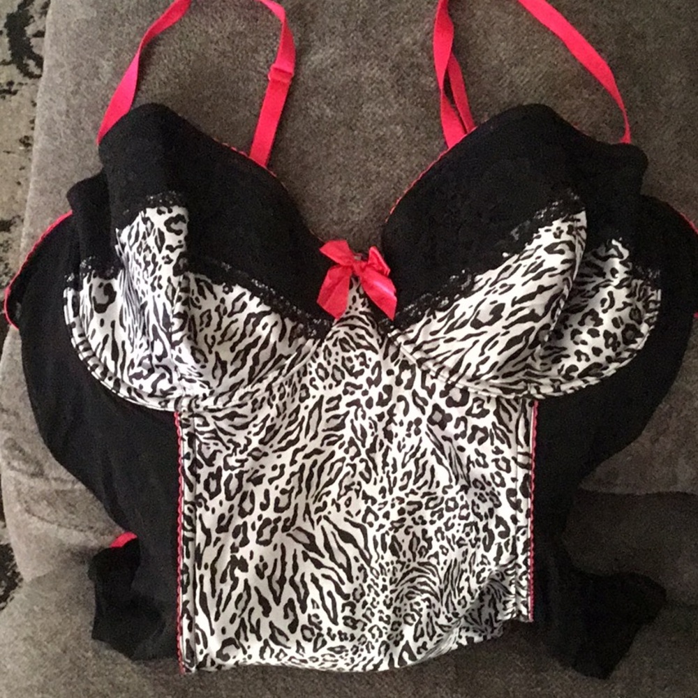 Torrid animal print corset top